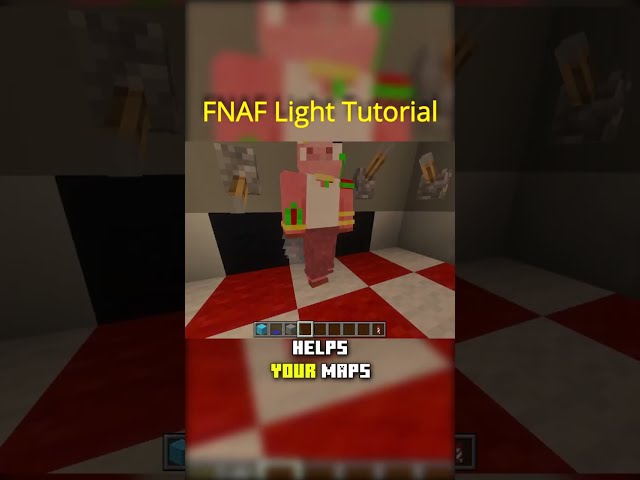 just a quick and simple fnaf light tutorial #minecraft