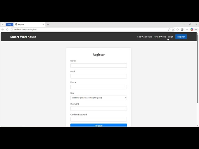 Smartware House project using Node.js,PostgresSQL.