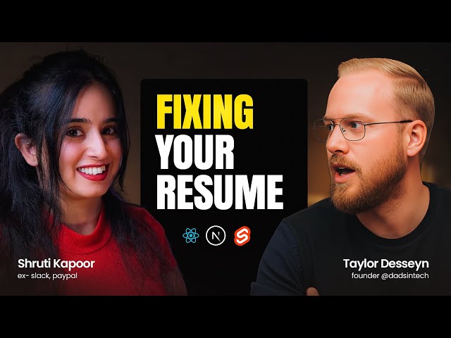 Frontend Developer Resume Review with a Real Recruiter