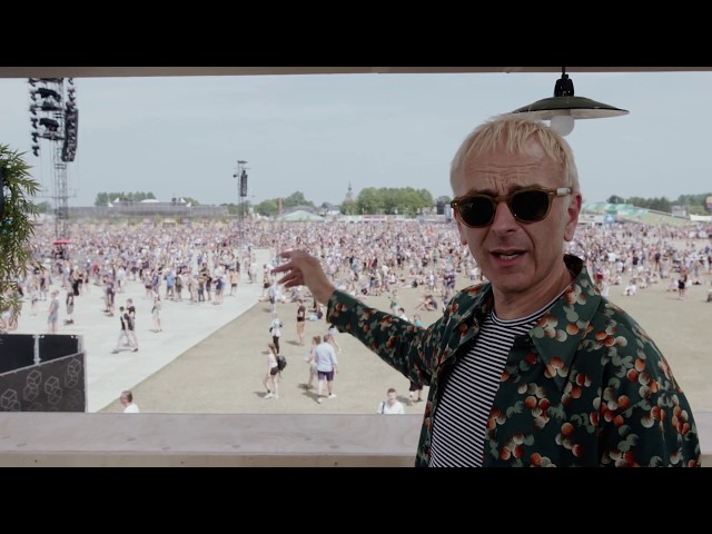 Backstage at Rock Werchter Festival with Underworld