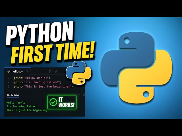 How to start out with python for the first time? || Full start.