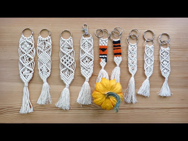 DIY MACRAME KEYCHAINS | Patterns for Beginners and Beyond