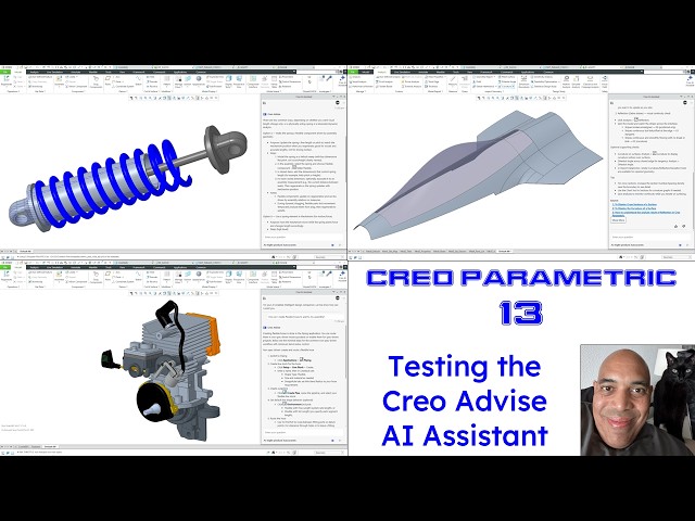 Creo Parametric 13 - Testing the New AI Assistant - 5 Scenarios - How Did It Do?