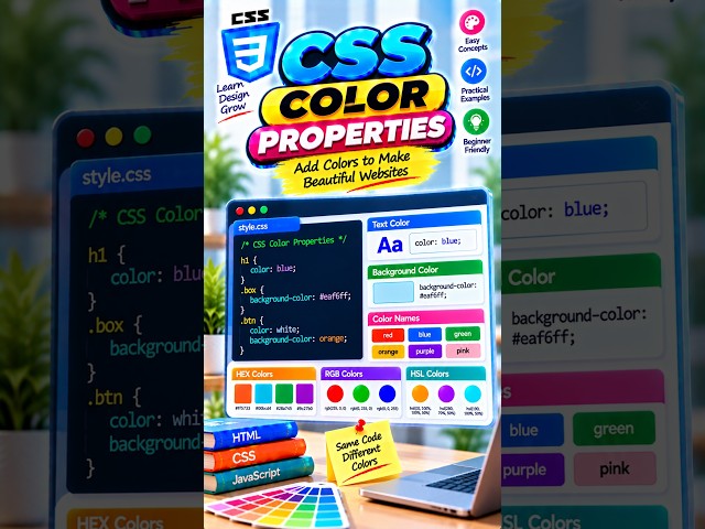 CSS Color Properties कैसे काम करती हैं