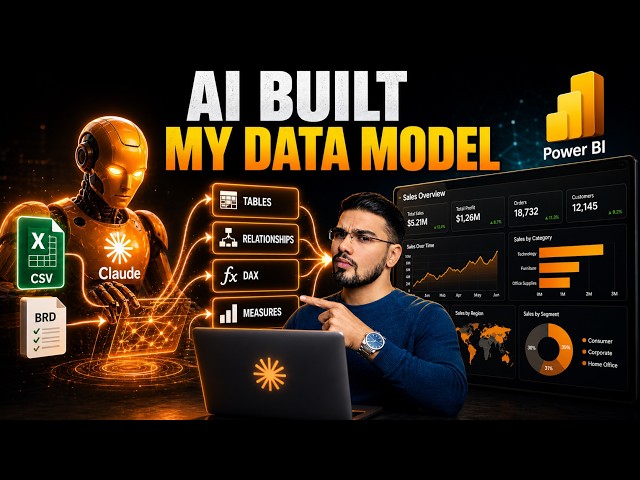 I Let Claude AI Build My ENTIRE Power BI Data Model (Star Schema, DAX & All)