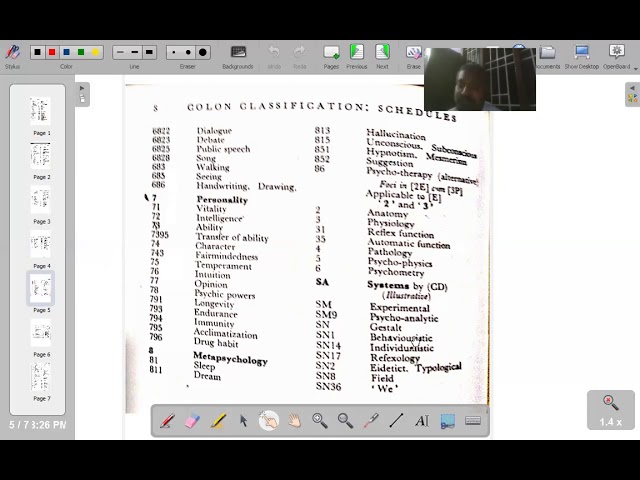 Colon Classification Tutorial -  Systems and Specials - Part 1