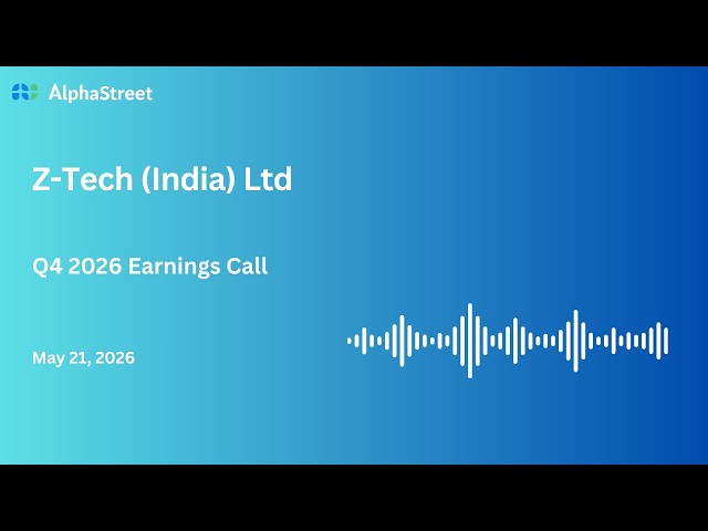 Z-Tech (India) Ltd Q4 FY2025-26 Earnings Conference Call