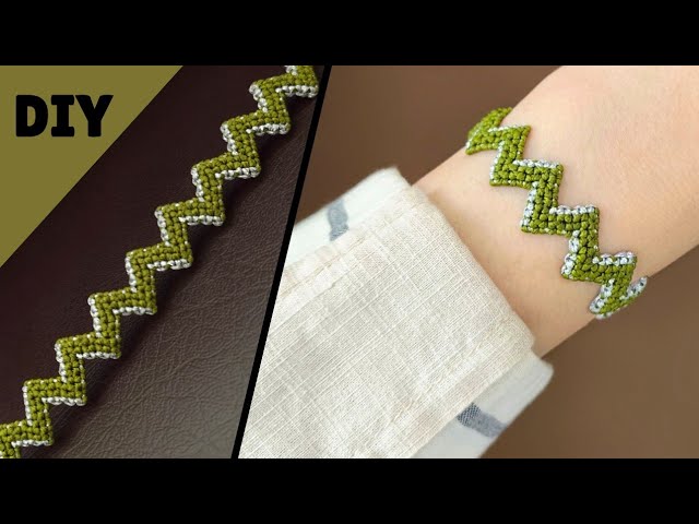 Zigzag Pattern Macrame Bracelet Tutorial