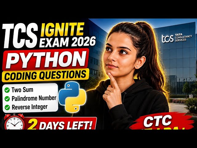 TCS Ignite Exam 2026 | Python Coding Questions Part 1 | Top Coding Problems in Python | Codexani