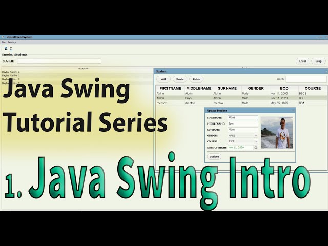 Java Swing Tutorial: 1. Intro to Java Swing Components and JFrame Sample Program. | Tagalog
