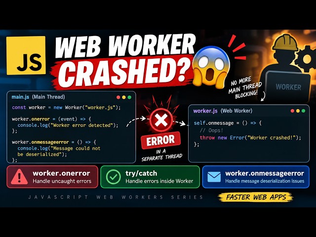 What Happens When a Web Worker Crashes? 😱 | JavaScript Web Workers