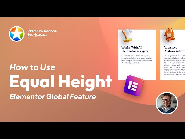 Elementor Equal Height Global Addon Tutorial from Premium Addons