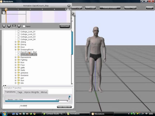 Advanced Modding in Moviestorm - Animations