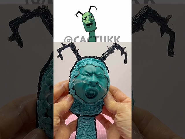 I Made Sprunki OC Plankton (from SpongeBob Squarepants ) with 3D pen #sprunki #plankton #3dpenart