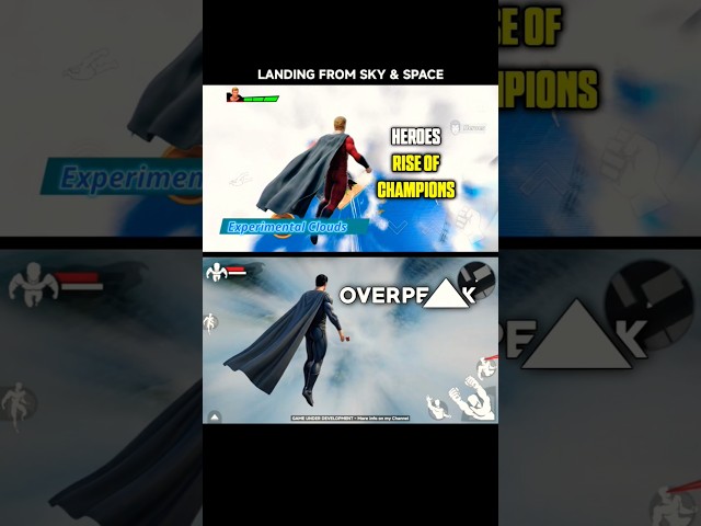 OverPeak vs Heroes Rise of Champions (Space Landing Comparison)