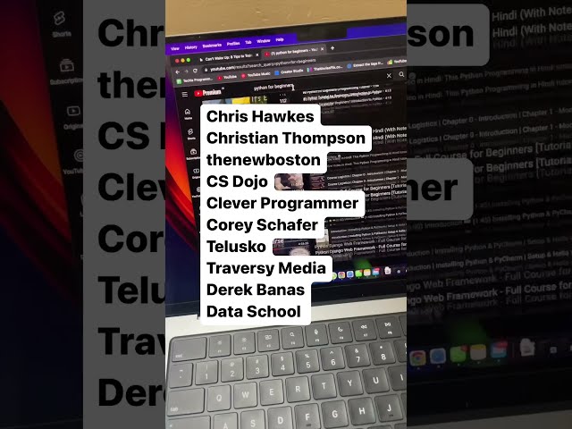 Top 15 YouTube Websites To Learn Python 💻 #python #shorts