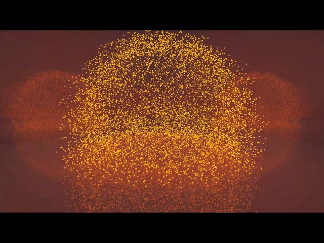 Blender - RGB Particle explosion inside semi-metallic box
