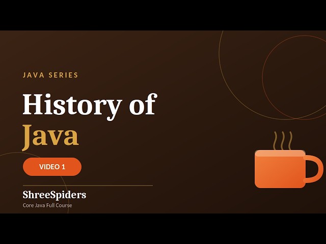 Java Full Course Episode 1: History of Java