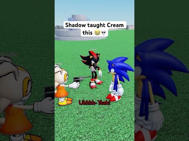 SHADOW TAUGHT CREAM THIS 😭💀 #roblox #micup #sonic