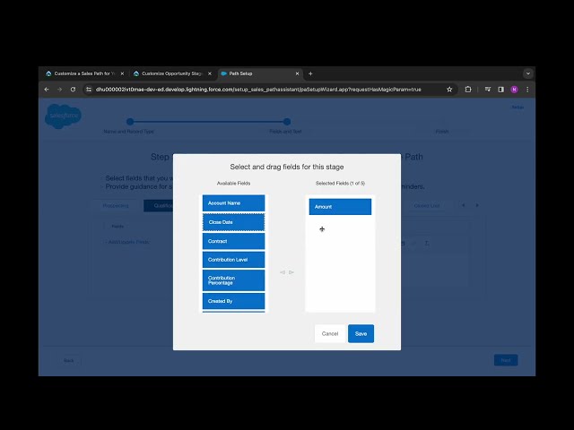 Customize Opportunity Stages | Customize a Sales Path for Your Team | Challenge 2