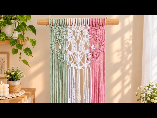 Easy Macramé Wall Hanging Tutorial | Final Design for Beginners 🧶✨