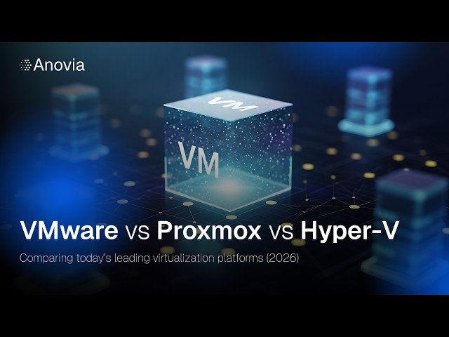 VMware vs Proxmox vs Hyper-V: Comparing Industry-Leading Virtualization Platforms in 2026 | Anovia