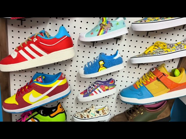 The Simpsons closet stuffed with Simpsons shoes and more