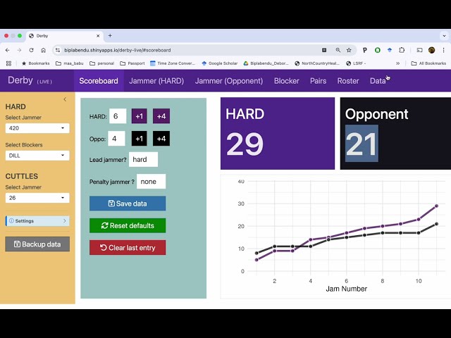 Demo of the Derby Live app
