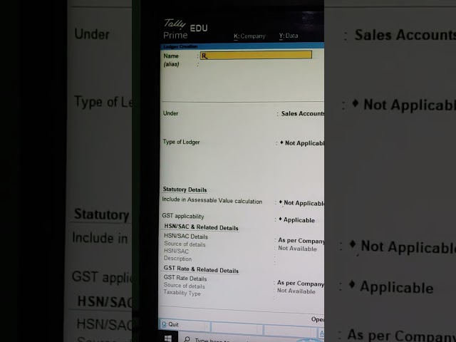 How to Create a Sundry Creditors Ledger in Tally Prime #tallyprime