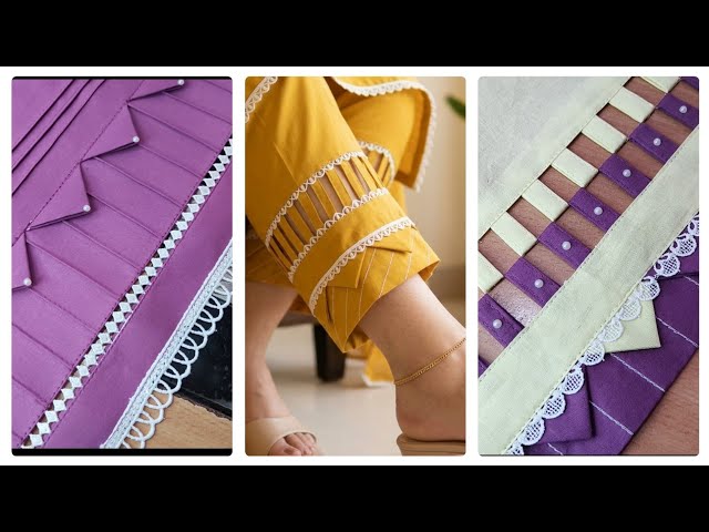 5 Amazing and useful Sewing tutorials for girls 💞//New Stylish Trouser bottom design🤗//mahiboutique 