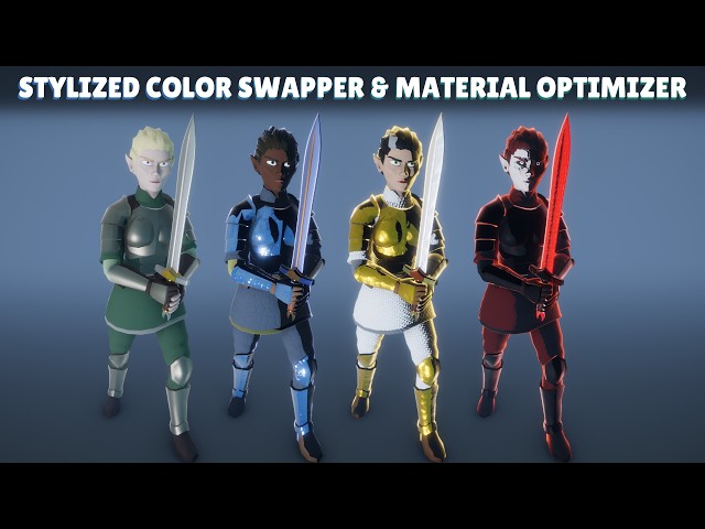 Stylized Color Swapper & Material Optimizer for Unity 6+