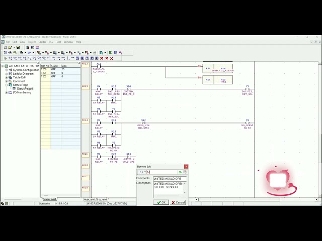 FATEK PLC WINPROLADDER [ ALUMINUM DIE CASTING MACHINE LAST PART] PROGRAM