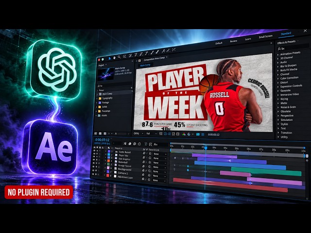 I Made ChatGPT 6 Build a Real After Effects Project: Fully Editable Motion Graphics, No Plugins