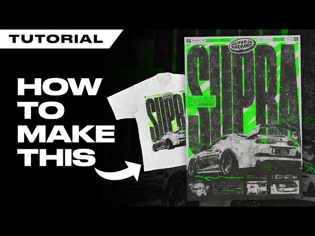 How to make a #brutalism graphic poster design - Graphic Design Tutorial
