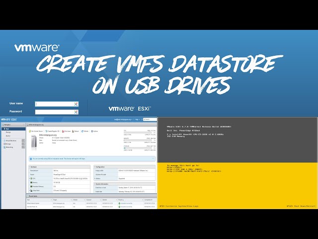 💾 VMware ESXi 7.0 – Create VMFS Datastore on USB Drives | Home Lab Guide