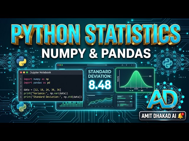 Python Statistics Tutorial: Variance & Standard Deviation with NumPy