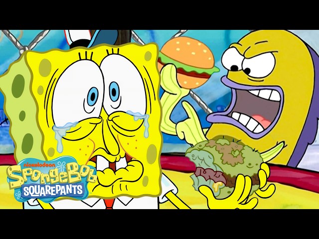SpongeBob FAILS to Make Krabby Patties for 10 Minutes Straight! 🍔 | SpongeBob