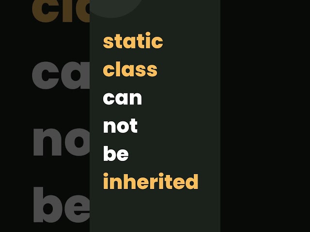 static class in c#