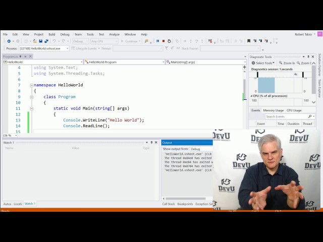 Create your frist program in  c#