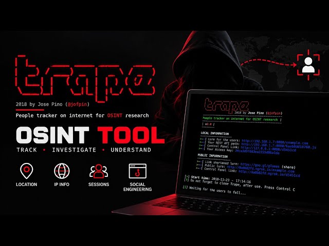 Trape OSINT Tool Explained 🔥 Track IP, Location & Sessions | Cybersecurity Tutorial