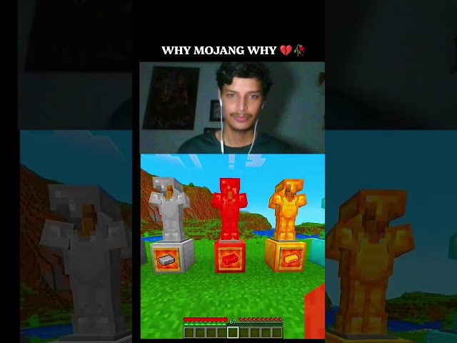 Why mojang why 💔🥀 #minecraft #shorts #gaming #viral