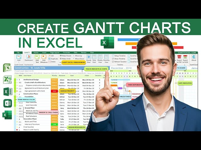 📊 How to Make a Gantt Chart in Excel | Step-by-Step Tutorial 🧩 Perfect for Project Management 🚀