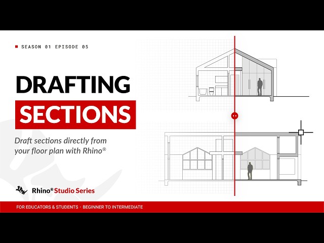 Drafting Sections with Rhino | S1 E5 | Rhino Studio Series
