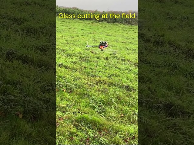 RC Helicopter Grass Cutting #shorts