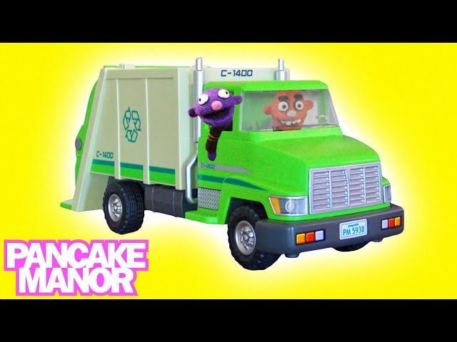 RECYCLING TRUCK SONG for Kids ♫ | Garbage Trucks for Children | Pancake Manor