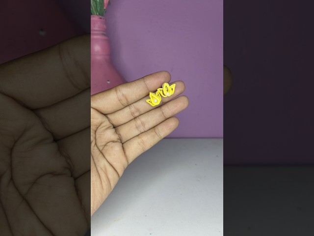 Simple paper stud.... ✨#diy #craft #shorts #craftymeeg