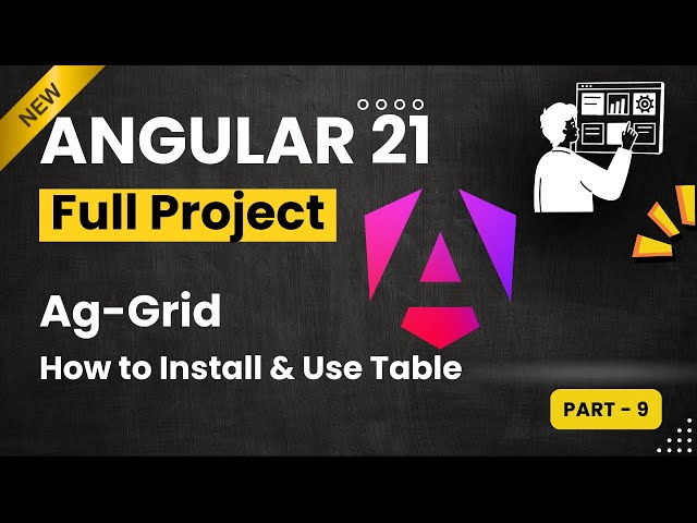 Angular Project B-32 -Day 8 _ How to Use Ag Grid in Angular | angular 21 Project