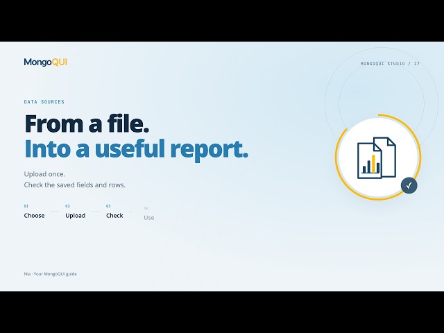 Upload a File as a Report Data Source | MongoQUI