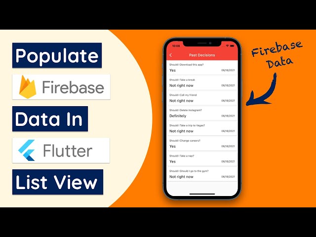 How To Retrieve Firestore Data And Populate List View - Decider Part 8