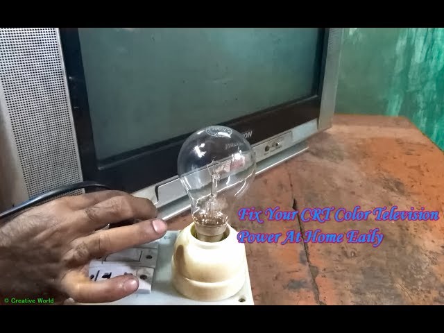How To Repair Power Problem Of A CRT Color Television (Part 1) - Bengali Tutorial